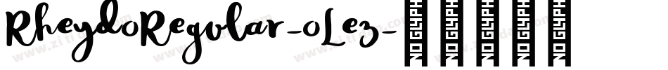 RheydoRegular-oLez字体转换