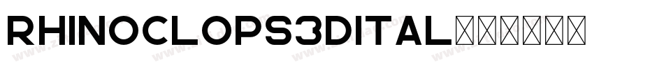 rhinoclops3dital字体转换