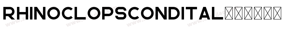 rhinoclopscondital字体转换