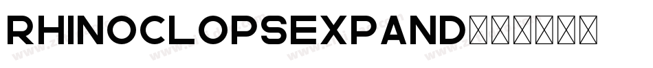 rhinoclopsexpand字体转换
