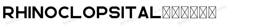 rhinoclopsital字体转换