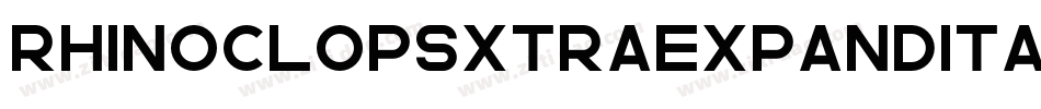 rhinoclopsxtraexpandital字体转换