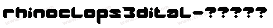 rhinoclops3dital字体转换