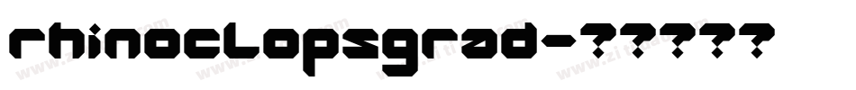rhinoclopsgrad字体转换