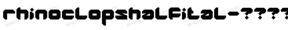 rhinoclopshalfital字体转换