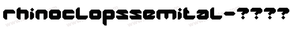 rhinoclopssemital字体转换