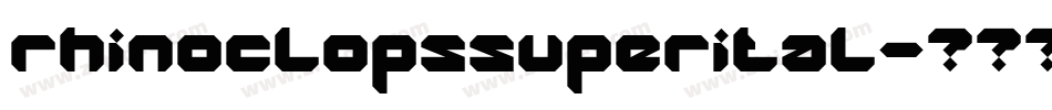rhinoclopssuperital字体转换