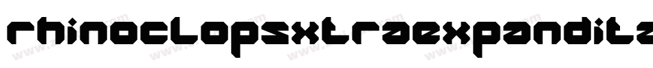rhinoclopsxtraexpandital字体转换