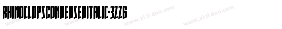 RhinoclopsCondensedItalic-3zz6G字体转换