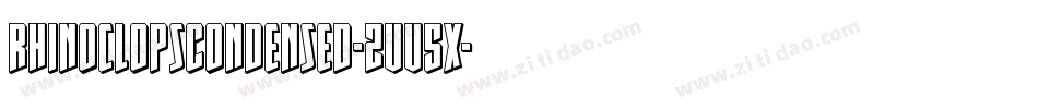 RhinoclopsCondensed-ZVV5x字体转换