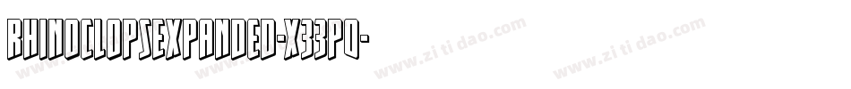 RhinoclopsExpanded-x33p0字体转换