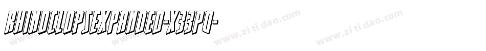 RhinoclopsExpanded-x33p0字体转换