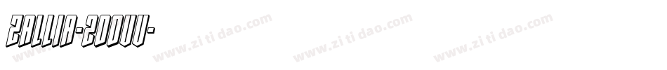 Zallia-2OOvv字体转换
