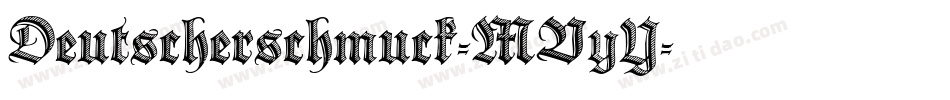 Deutscherschmuck-MVyY字体转换