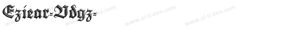 Eziear-Vdgz字体转换