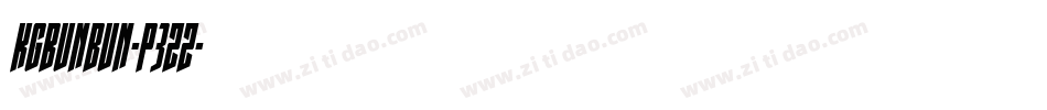 KgBunbun-P3ZZ字体转换 KgBunbun-P3ZZ字体转换
