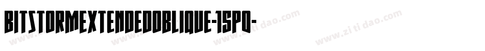 BitstormExtendedOblique-15p0字体转换