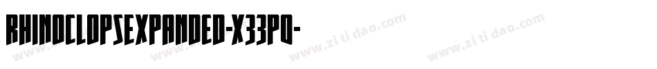 RhinoclopsExpanded-x33p0字体转换