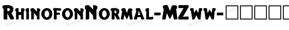 RhinofonNormal-MZww字体转换