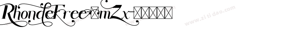 RhondeFree-4mZx字体转换