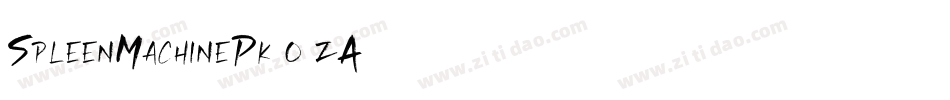 SpleenMachinePk-o3zA字体转换 SpleenMachinePk-o3zA字体转换