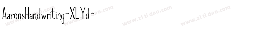 AaronsHandwriting-XLYd字体转换