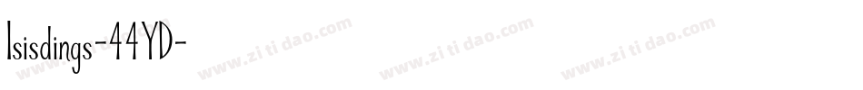 Isisdings-44YD字体转换