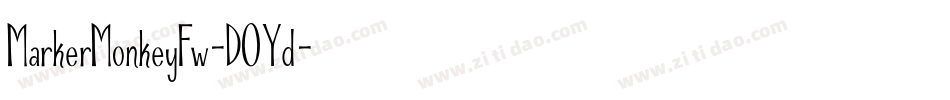 MarkerMonkeyFw-DOYd字体转换