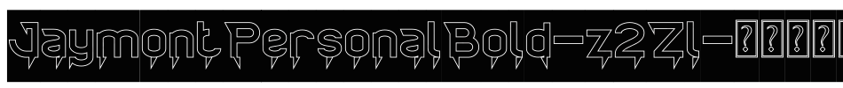 JaymontPersonalBold-z2Zl字体转换