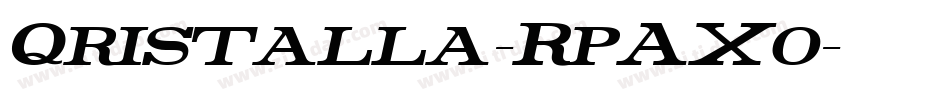 Qristalla-RpAXo字体转换