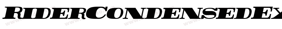 RiderCondensedExtrablackItalic-K1me字体转换
