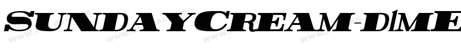 SundayCream-d1mE字体转换