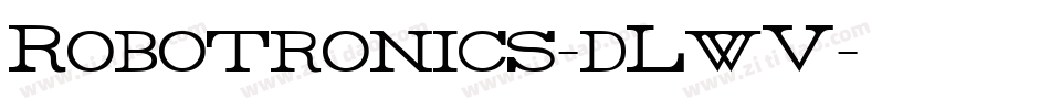 Robotronics-dLwV字体转换