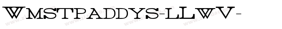 Wmstpaddys-lLwV字体转换