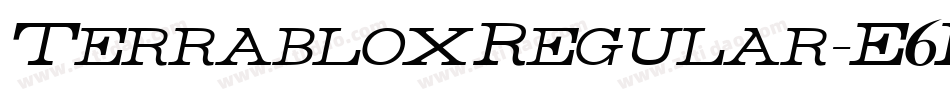 TerrabloxRegular-E6Rn字体转换