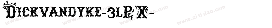 Dickvandyke-3lPX字体转换