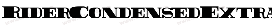 RiderCondensedExtrablackItalic-K1me字体转换