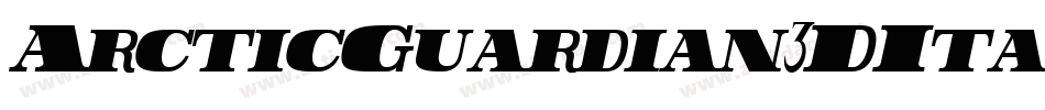 ArcticGuardian3DItalic-R4X3字体转换