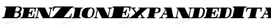BenZionExpandedItalic-R6yo字体转换