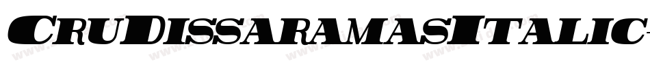 CruDissaramasItalic-rYoy字体转换