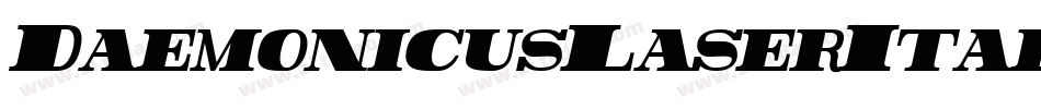 DaemonicusLaserItalic-R4g6字体转换