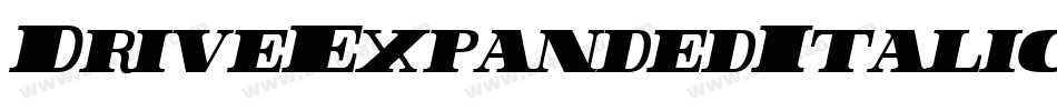 DriveExpandedItalic-r6xK字体转换