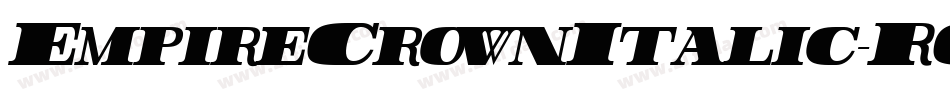 EmpireCrownItalic-ROnA字体转换