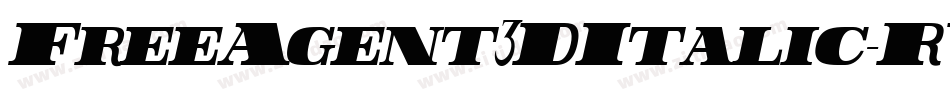 FreeAgent3DItalic-RYqV字体转换