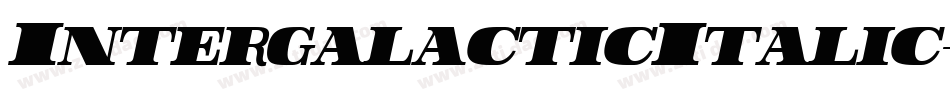 IntergalacticItalic-r6ML字体转换