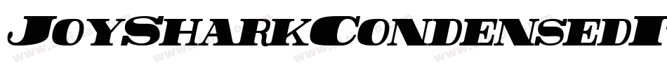 JoySharkCondensedItalic-RZev字体转换