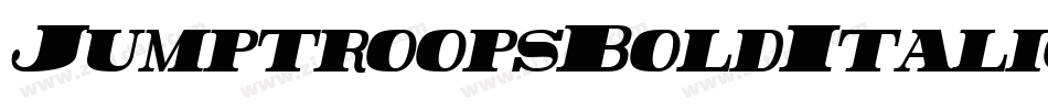 JumptroopsBoldItalic-RYpe字体转换