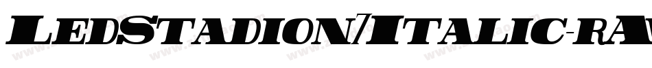 LedStadion7Italic-rAwy字体转换