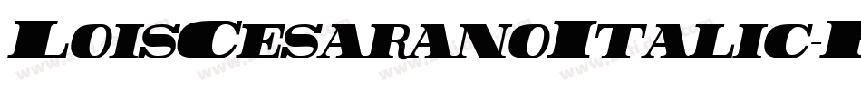 LoisCesaranoItalic-RDrV字体转换
