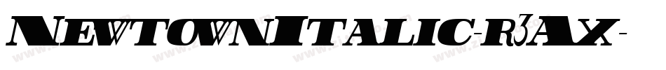 NewtownItalic-r3Ax字体转换